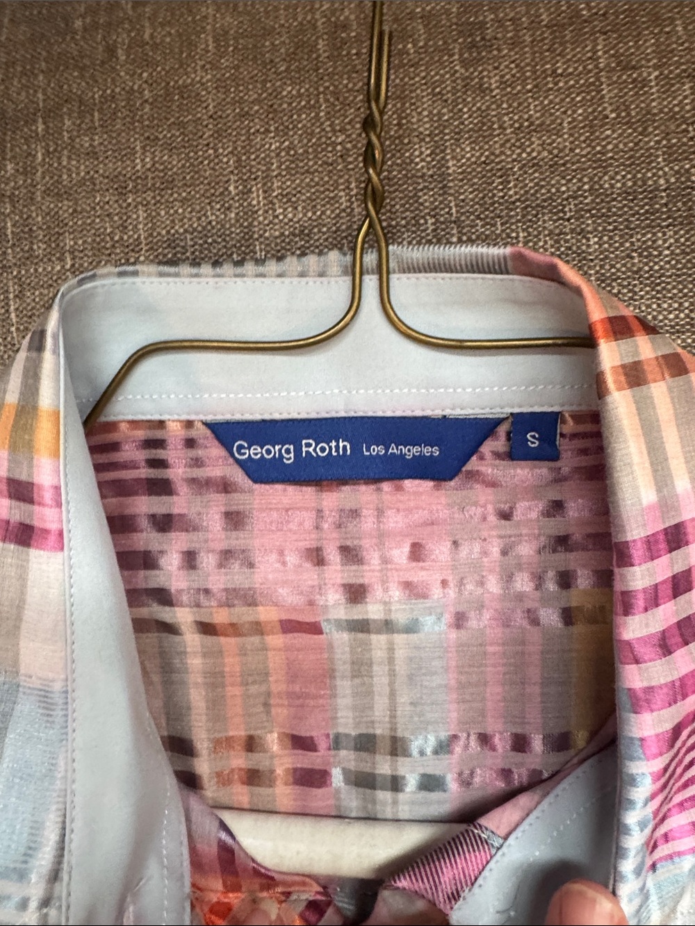 Georg Roth Multicolor Plaid Button-Up Shirt - Picture 3 of 4